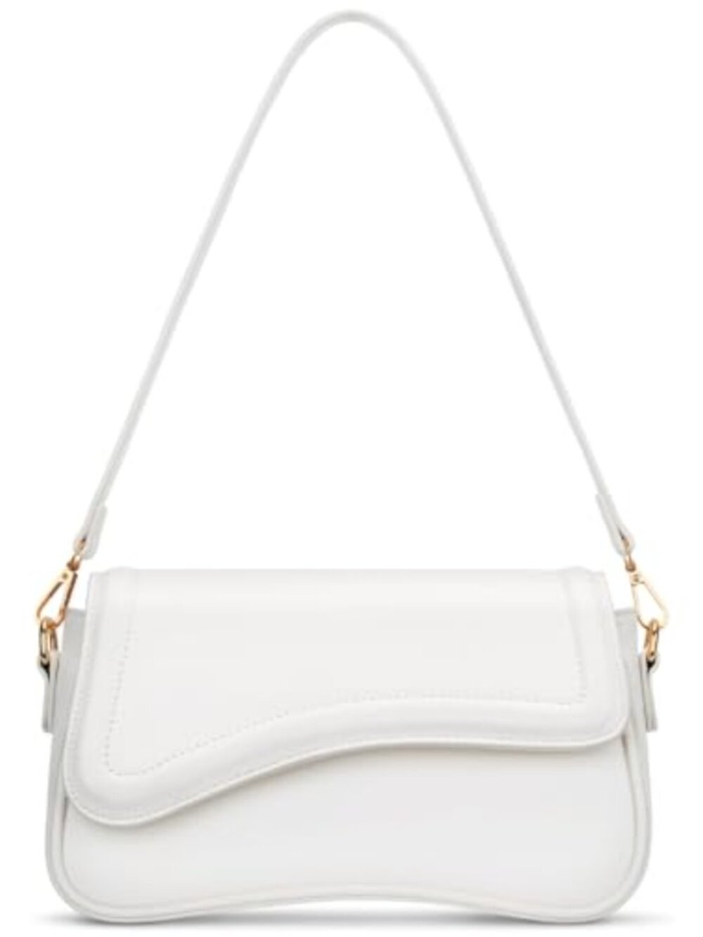 KKXIU PU Leather Hobo Shoulder Bag Mini Clutch Purse with Chain Strap